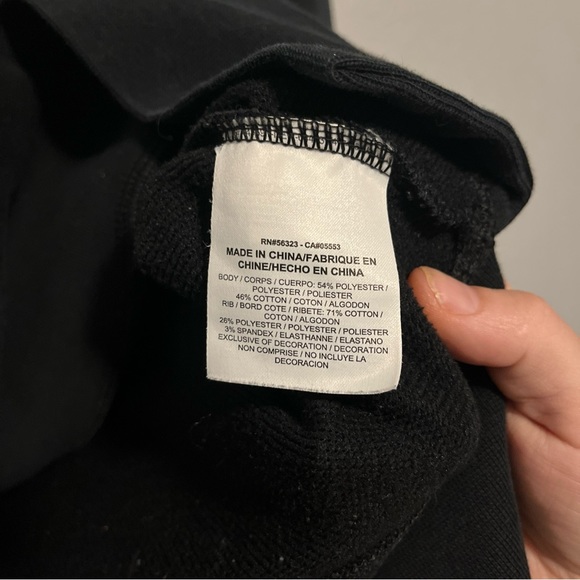 Nike Black Versa Crewneck Sweatshirt Oversized W/Side Slits Size Large - Picture 4 of 10